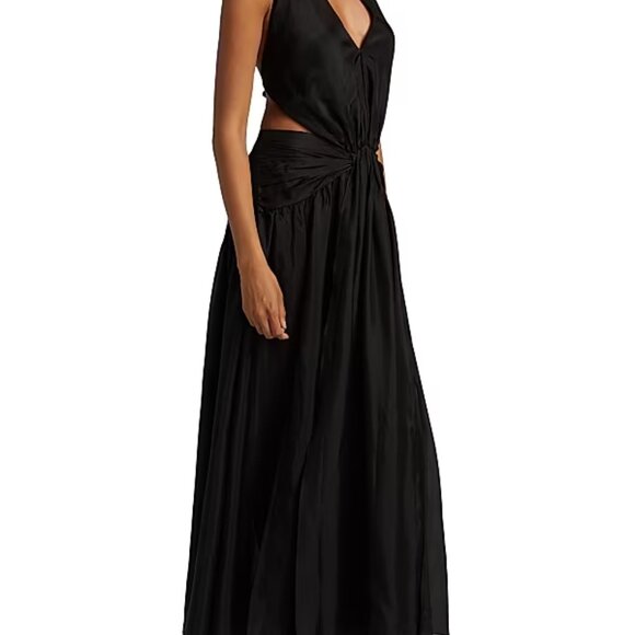 Zimmermann  Rhiannon Plunge Halter Maxi Dress size Zimmermann 0=Size US 2=size S - Picture 1 of 13